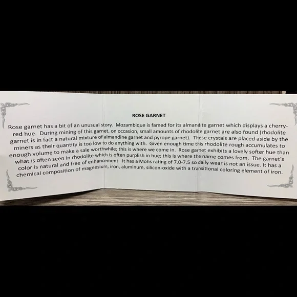 Gems En Vogue Michael Valitutti Rose Garnet Ring - Picture 8 of 8